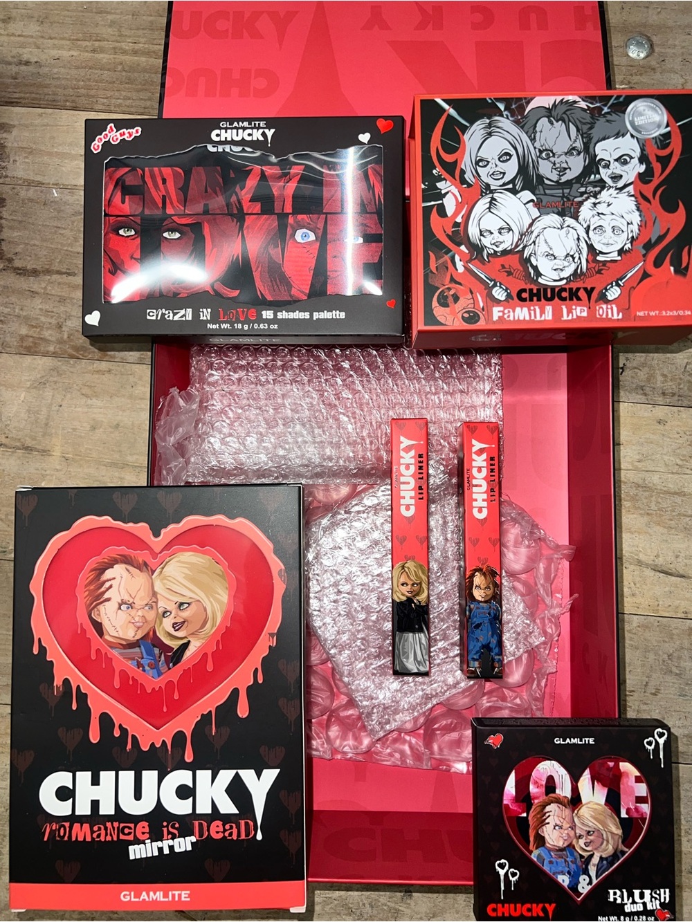Glamlite Chucky & Tiffany makeup bundle!